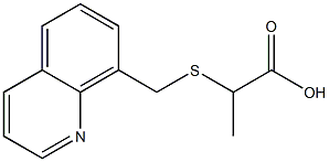 2-[(quinolin-8-ylmethyl)sulfanyl]propanoic acid Struktur