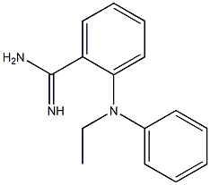 2-[ethyl(phenyl)amino]benzene-1-carboximidamide Structure