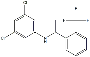 3,5-dichloro-N-{1-[2-(trifluoromethyl)phenyl]ethyl}aniline Struktur