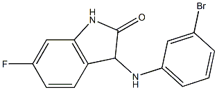 3-[(3-bromophenyl)amino]-6-fluoro-2,3-dihydro-1H-indol-2-one Structure