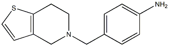 4-(6,7-dihydrothieno[3,2-c]pyridin-5(4H)-ylmethyl)aniline Struktur