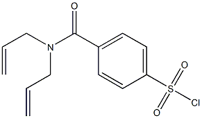 4-[(diallylamino)carbonyl]benzenesulfonyl chloride Struktur