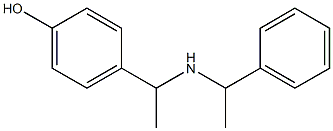 4-{1-[(1-phenylethyl)amino]ethyl}phenol Structure