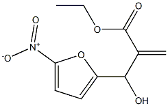 ethyl 2-[hydroxy(5-nitrofuran-2-yl)methyl]prop-2-enoate Struktur