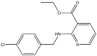 ethyl 2-{[(4-chlorophenyl)methyl]amino}pyridine-3-carboxylate Struktur