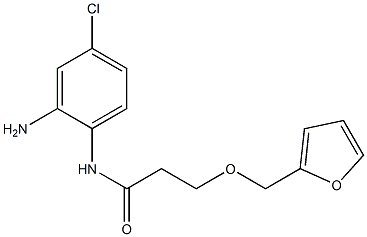 N-(2-amino-4-chlorophenyl)-3-(2-furylmethoxy)propanamide Struktur