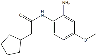 N-(2-amino-4-methoxyphenyl)-2-cyclopentylacetamide Struktur