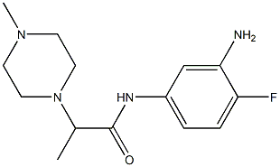 N-(3-amino-4-fluorophenyl)-2-(4-methylpiperazin-1-yl)propanamide Struktur