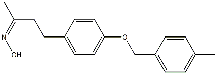 N-(4-{4-[(4-methylphenyl)methoxy]phenyl}butan-2-ylidene)hydroxylamine Struktur