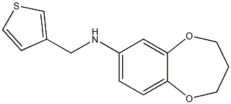 N-(thiophen-3-ylmethyl)-3,4-dihydro-2H-1,5-benzodioxepin-7-amine Struktur