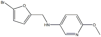 N-[(5-bromofuran-2-yl)methyl]-6-methoxypyridin-3-amine Structure