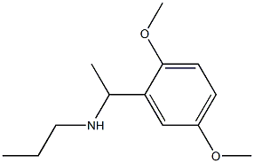 N-[1-(2,5-dimethoxyphenyl)ethyl]-N-propylamine Structure