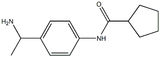 N-[4-(1-aminoethyl)phenyl]cyclopentanecarboxamide Struktur