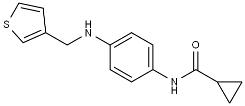 N-{4-[(thiophen-3-ylmethyl)amino]phenyl}cyclopropanecarboxamide Struktur
