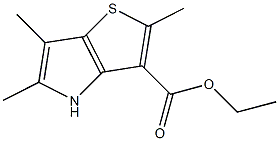 ethyl 2,5,6-trimethyl-4H-thieno[3,2-b]pyrrole-3-carboxylate Struktur