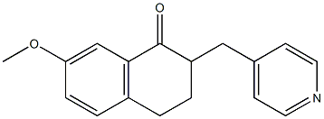 3,4-Dihydro-7-methoxy-2-(4-pyridinylmethyl)naphthalen-1(2H)-one Structure