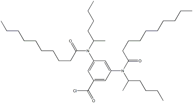 3,5-Bis(2-hexyldecanoylamino)benzoyl chloride Structure