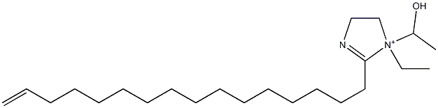 1-Ethyl-2-(15-hexadecenyl)-1-(1-hydroxyethyl)-2-imidazoline-1-ium Struktur