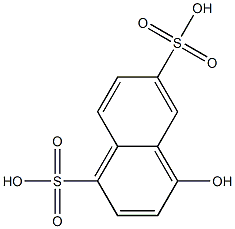 4-Hydroxy-1,6-naphthalenedisulfonic acid Structure