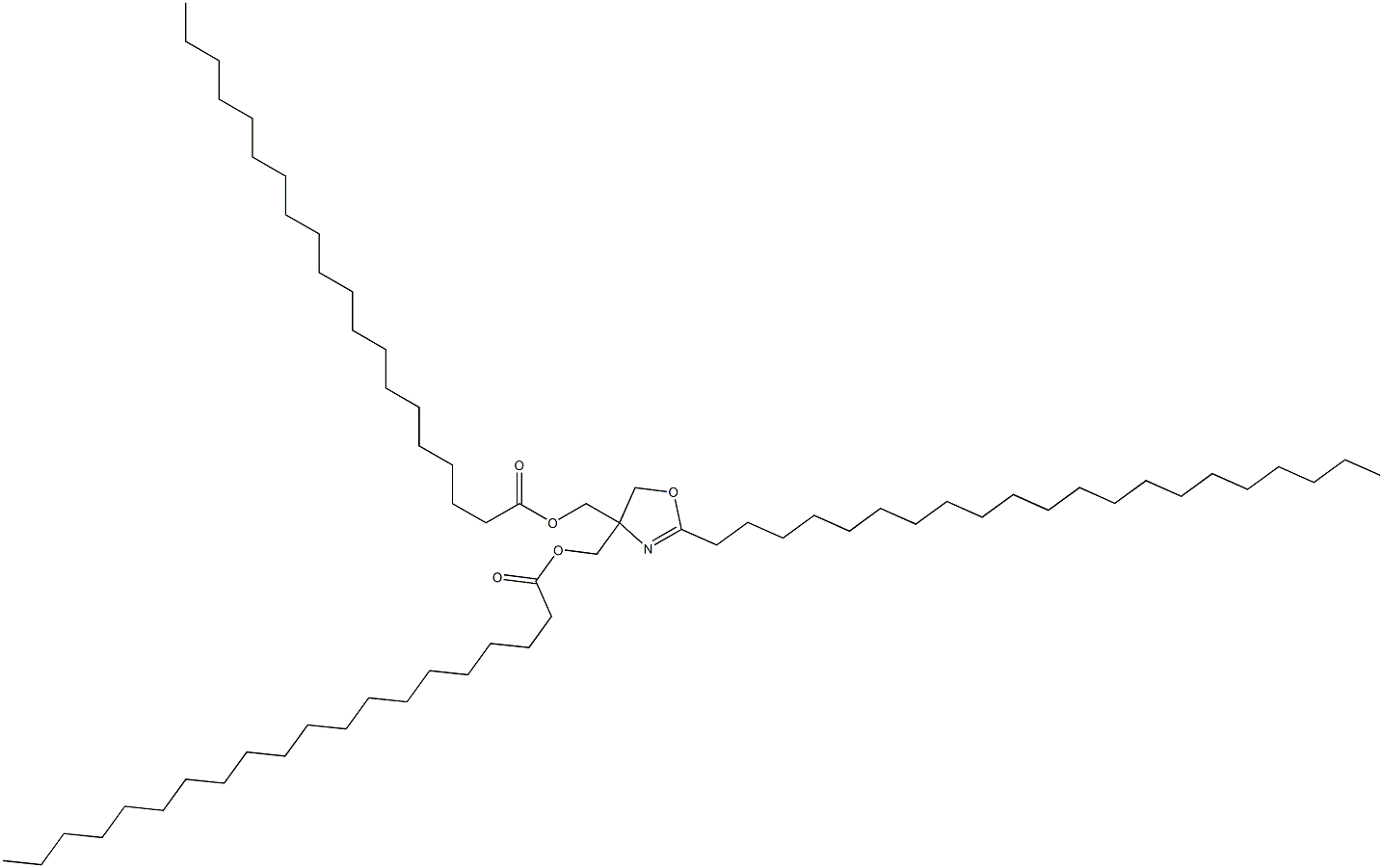 2-Henicosyl-2-oxazoline-4,4-dimethanol diicosanoate Struktur