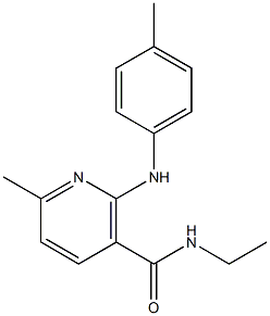 N-Ethyl-6-methyl-2-(p-toluidino)nicotinamide Struktur