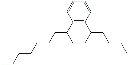 1-Butyl-4-heptyl-1,2,3,4-tetrahydronaphthalene Structure