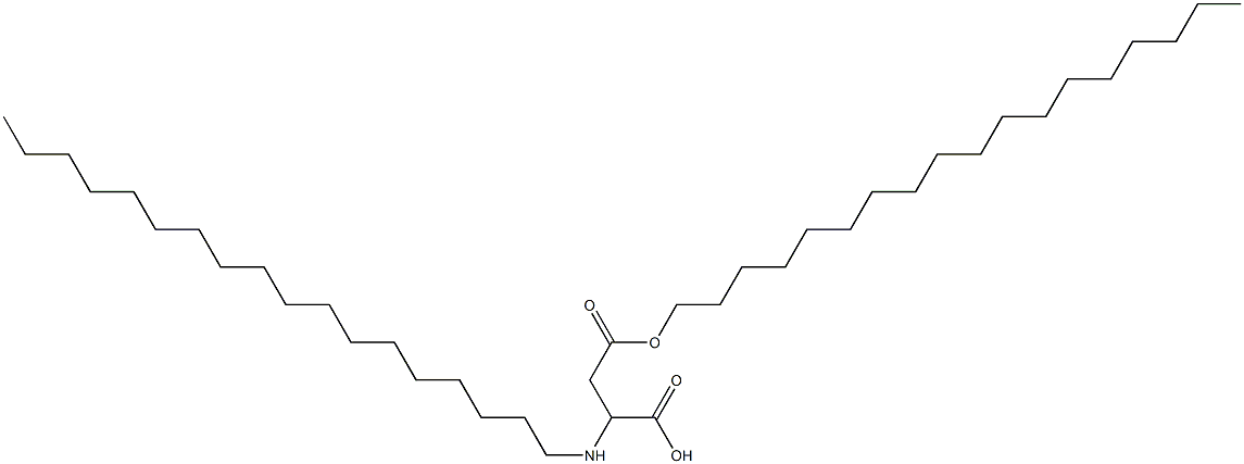 2-Octadecylamino-3-(octadecyloxycarbonyl)propionic acid Struktur