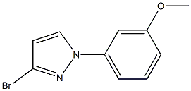 3-bromo-1-(3-methoxyphenyl)-1H-pyrazole Struktur