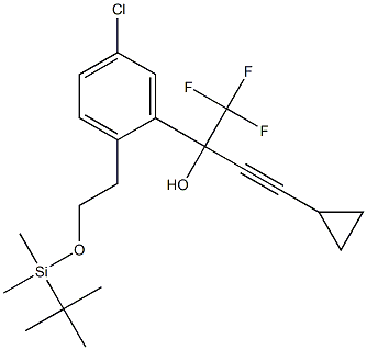 2-(2-(2-((tert-Butyldimethylsilyl)oxy)ethyl)-5-chlorophenyl)-4-cyclopropyl-1,1,1-trifluorobut-3-yn-2-ol