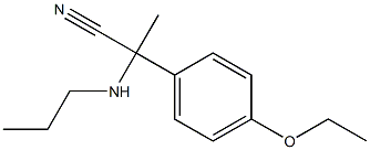 2-(4-ethoxyphenyl)-2-(propylamino)propanenitrile Struktur