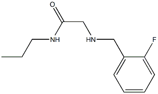 2-{[(2-fluorophenyl)methyl]amino}-N-propylacetamide Struktur