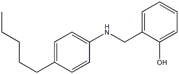 2-{[(4-pentylphenyl)amino]methyl}phenol Struktur