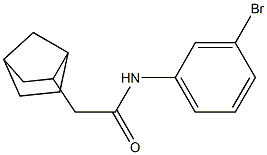 2-{bicyclo[2.2.1]heptan-2-yl}-N-(3-bromophenyl)acetamide Struktur