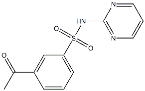 3-acetyl-N-(pyrimidin-2-yl)benzene-1-sulfonamide Struktur