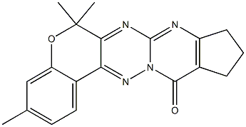 3,6,6-Trimethyl-10,11-dihydro-6H,12H-7,8,12a,13-tetraaza-5-oxa-9H-benzo[a]cyclopent[i]anthracen-12-one