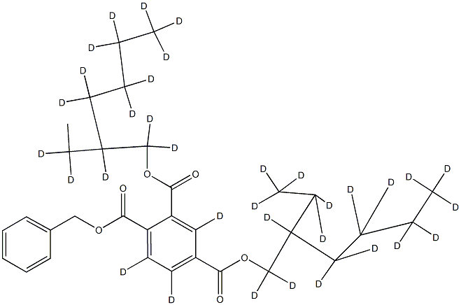 2,4-Bis(2-ethylhexyl) Benzene-1,2,4-tricarboxylic Acid 1-Benzyl Ester-d34