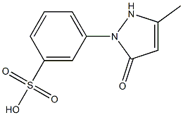 1-(3-sulfophenyl)-3-methyl-5-pyrazolone Struktur