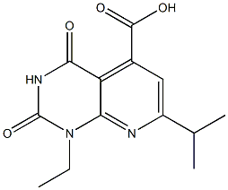 1-ETHYL-7-ISOPROPYL-2,4-DIOXO-1,2,3,4-TETRAHYDROPYRIDO[2,3-D]PYRIMIDINE-5-CARBOXYLIC ACID Struktur