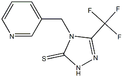 4-(3-pyridinylmethyl)-5-(trifluoromethyl)-2,4-dihydro-3H-1,2,4-triazole-3-thione Structure