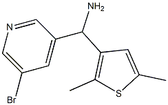 (5-bromopyridin-3-yl)(2,5-dimethylthiophen-3-yl)methanamine Structure