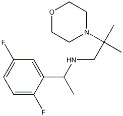 [1-(2,5-difluorophenyl)ethyl][2-methyl-2-(morpholin-4-yl)propyl]amine Struktur