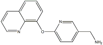 [6-(quinolin-8-yloxy)pyridin-3-yl]methanamine Struktur