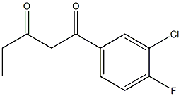 1-(3-chloro-4-fluorophenyl)pentane-1,3-dione