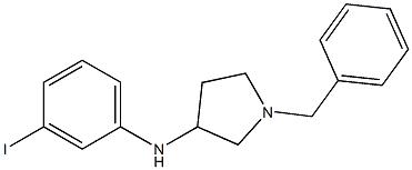 1-benzyl-N-(3-iodophenyl)pyrrolidin-3-amine Struktur