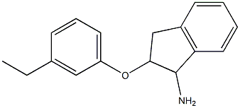 2-(3-ethylphenoxy)-2,3-dihydro-1H-inden-1-amine Structure