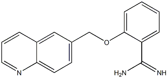 2-(quinolin-6-ylmethoxy)benzene-1-carboximidamide Struktur