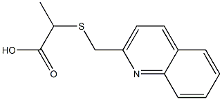 2-[(quinolin-2-ylmethyl)sulfanyl]propanoic acid Struktur