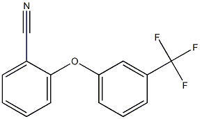 2-[3-(trifluoromethyl)phenoxy]benzonitrile Structure