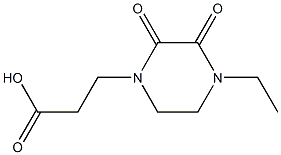 3-(4-ethyl-2,3-dioxopiperazin-1-yl)propanoic acid Structure