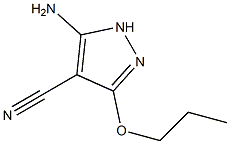 5-amino-3-propoxy-1H-pyrazole-4-carbonitrile Structure